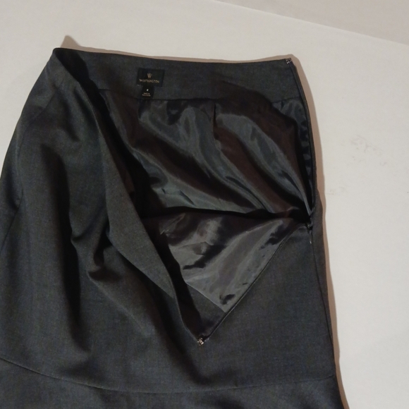 Worthington  Woman Skirt Size 6 Lined side zip flared bottom career - Picture 5 of 12
